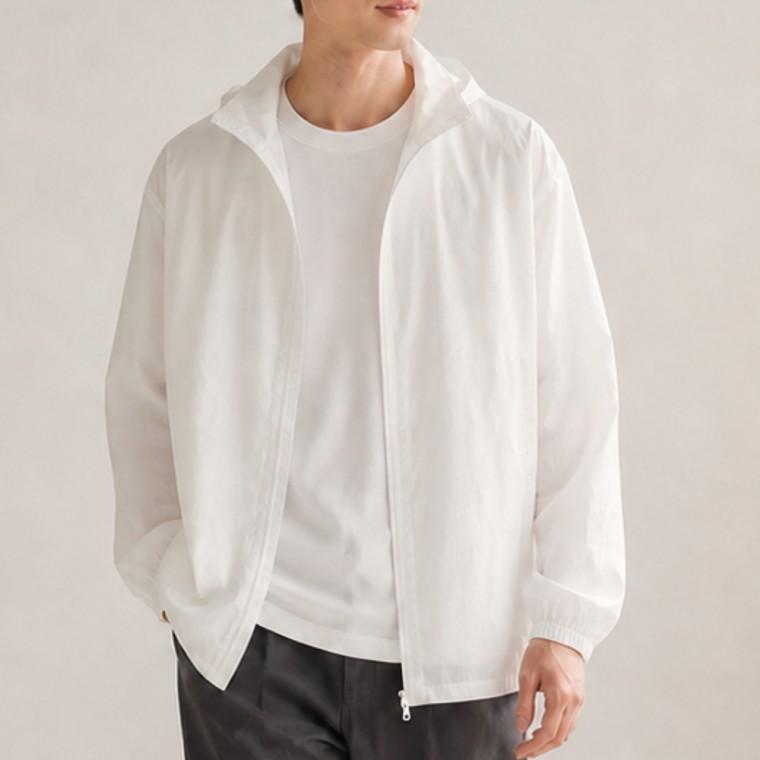 봄가을 남녀공용 무지 바람막이 러닝 집업 자켓 캠핑