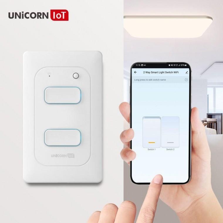 2구 IoT 스마트 벽스위치 무선원격제어