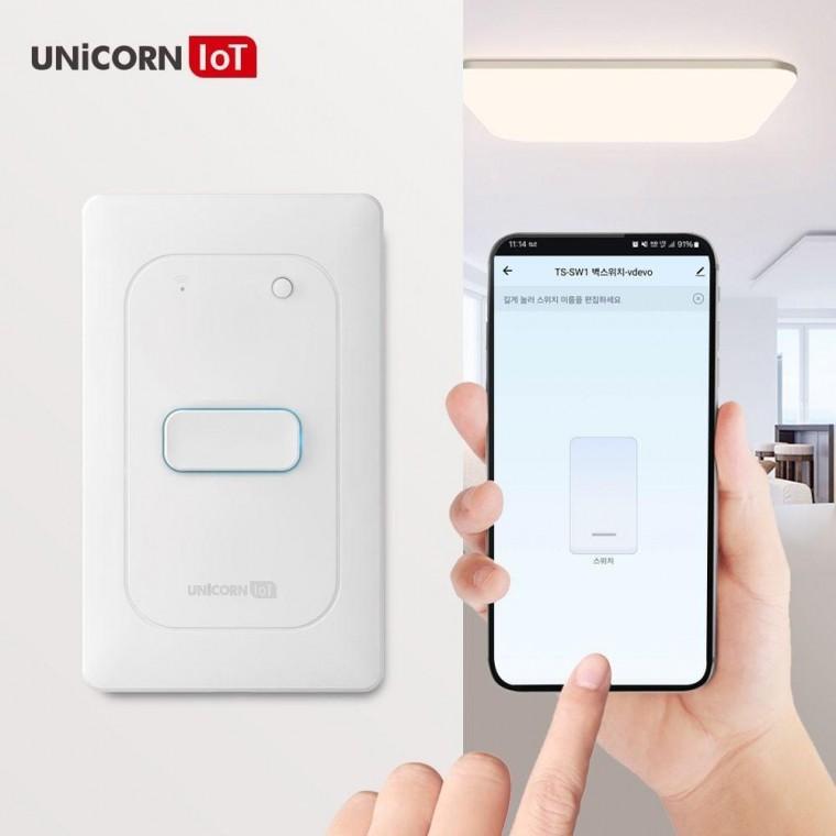 1구 IoT 스마트 벽스위치 무선원격제어