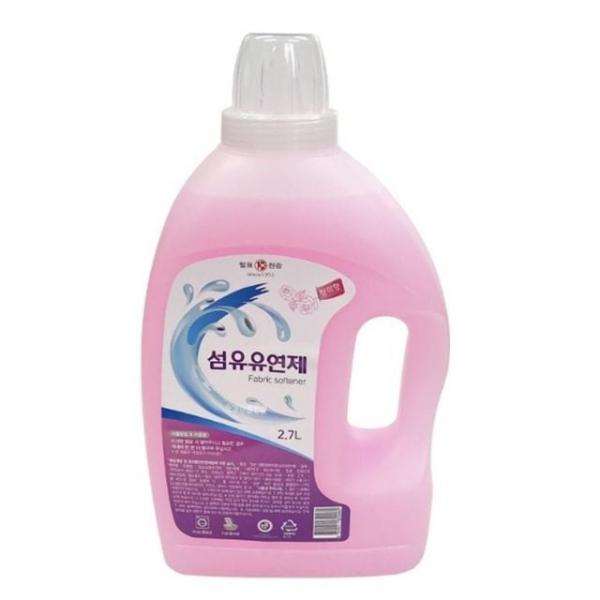빨래 섬유 린스 2700ml 로즈향 말표 섬유유연제 세제