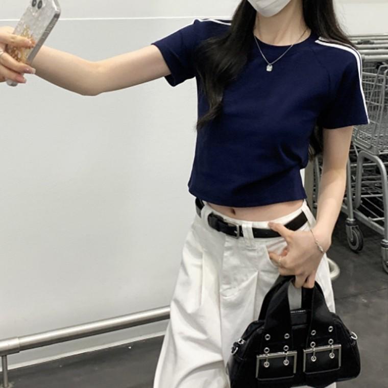 스포티 크롭 반팔 티셔츠 DA-1010564