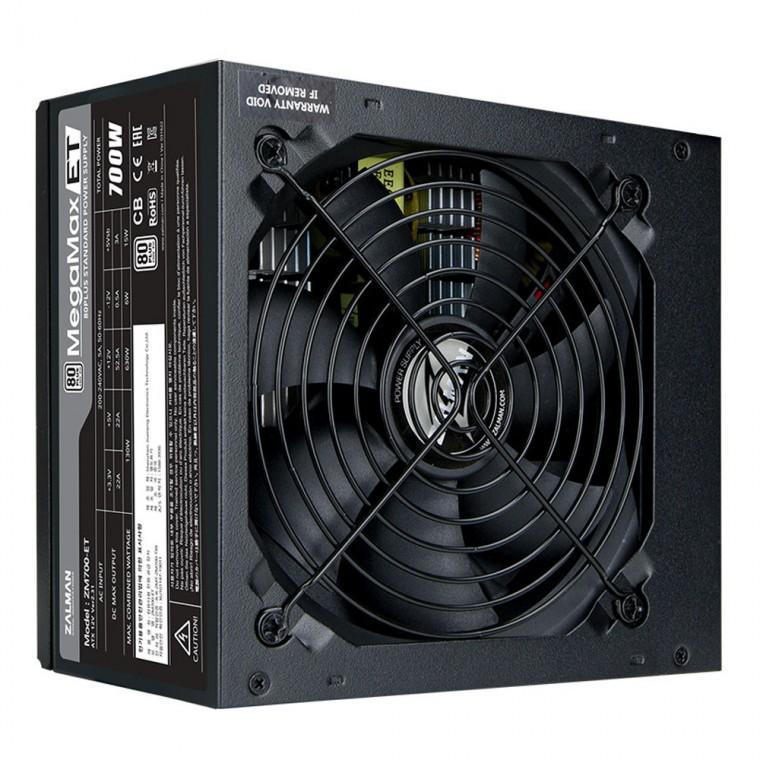잘만파워 파워서플라이 MegaMax 700W ET 80Plus Standard 230V EU 컴퓨터 pc파워