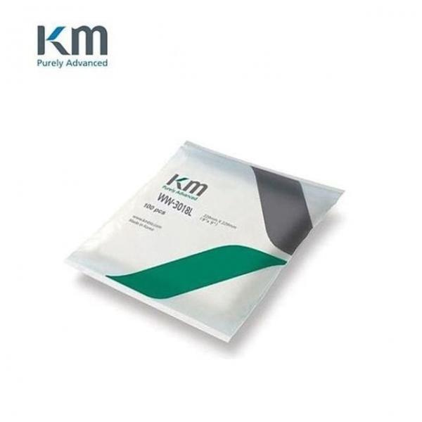 크린룸 저중량 46x46cm KM 폴리에스터 100매 WW-3018L 와이퍼