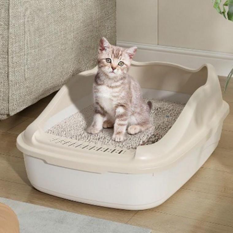 모래삽 포함 반려묘 모래 욕실 평판형 고양이 화장실
