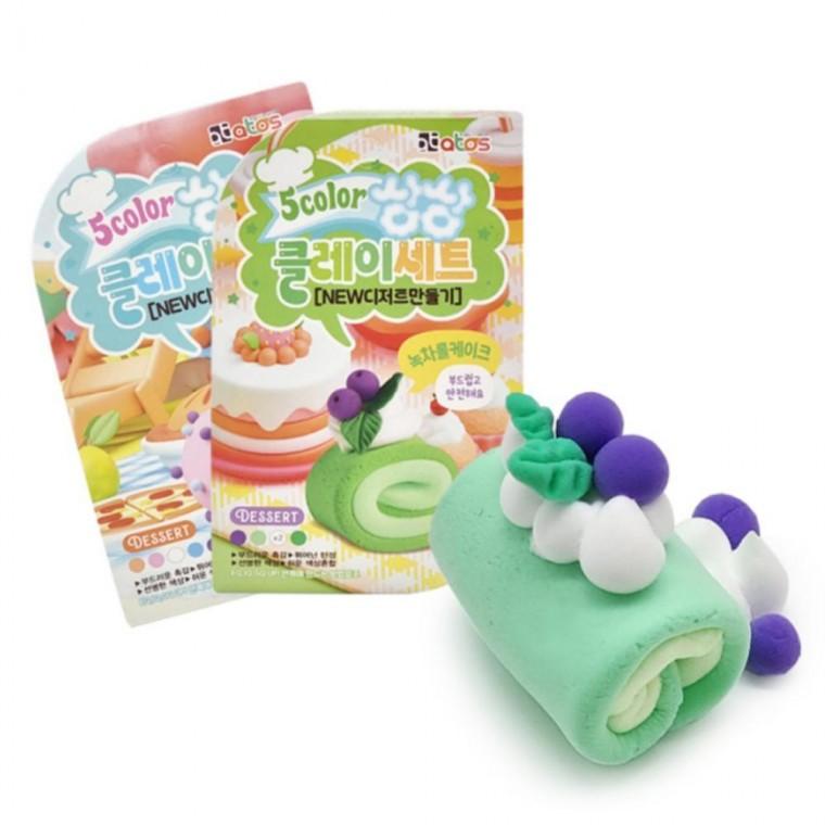 디저트 만들기 어린이 아동 클레이 점토 놀이 6개 세트