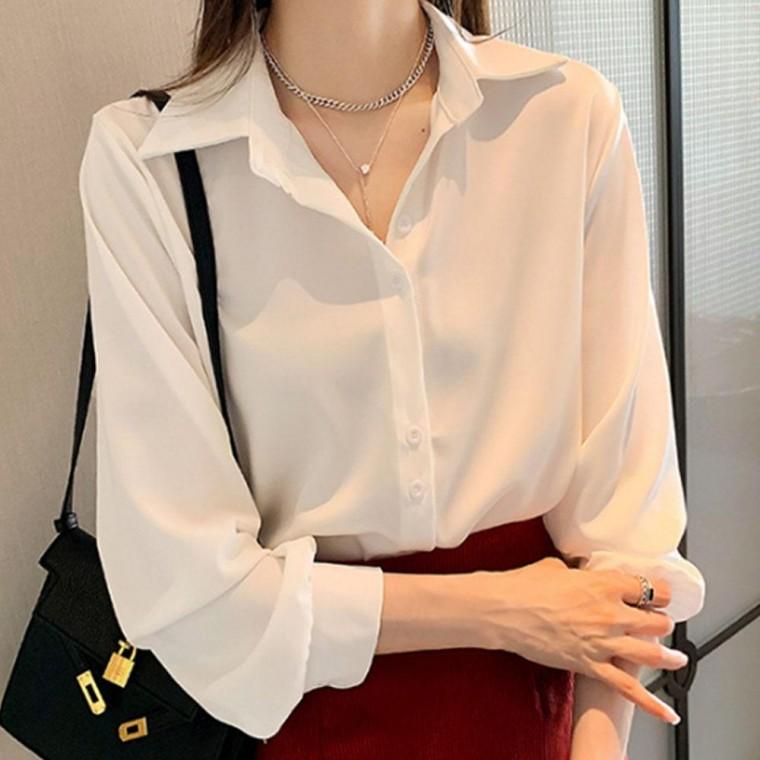 직장인 여성 봄셔츠 데일리 베이직 디자인 카라 셔츠