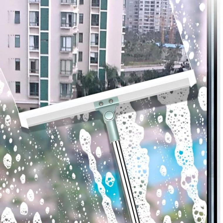 [보리별] 유리창닦이 롱 스퀴즈 길이조절 밀대 배란다 창문 청소도구 욕실