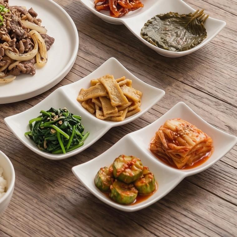 2구 반찬그릇 도자기 나눔형 일식 간장종지 소스 접시 3size