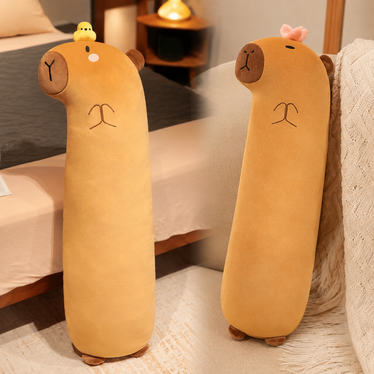 오리 튤립 병아리 카피바라 바디필로우 100cm 대형 인형 롱쿠션 베개