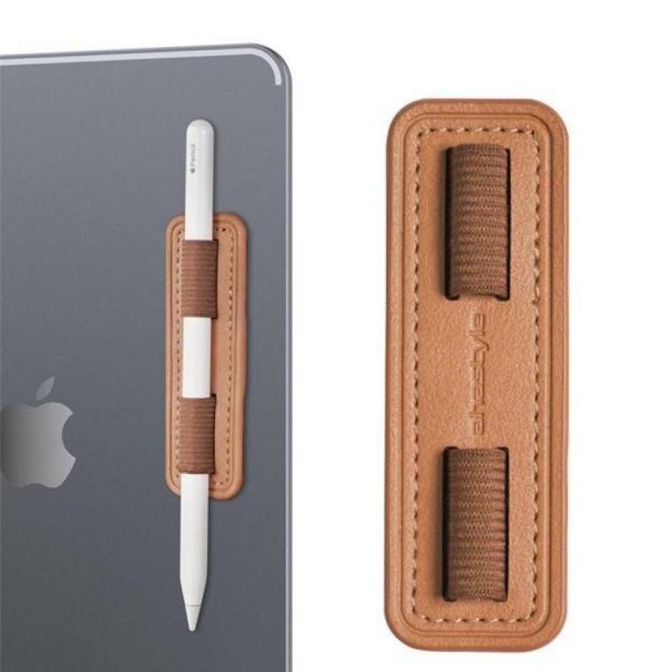 EA ahastyle 부착식 펜슬 전세대 호환 가죽 터치펜 홀더 Apple pencil 1 2 3