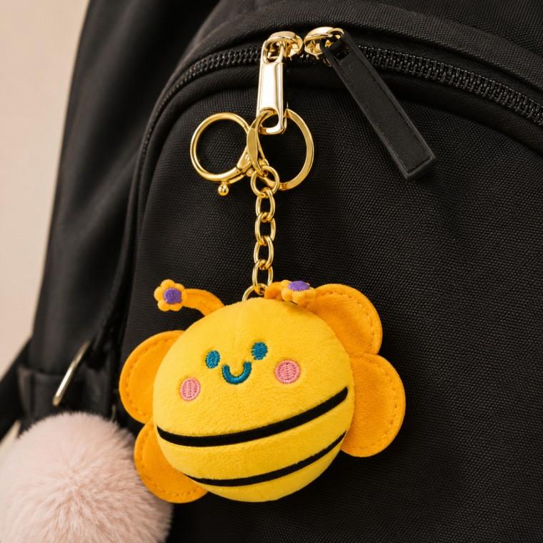 벌 인형 키링 꿀벌 봉제인형 가방고리 열쇠고리 장식