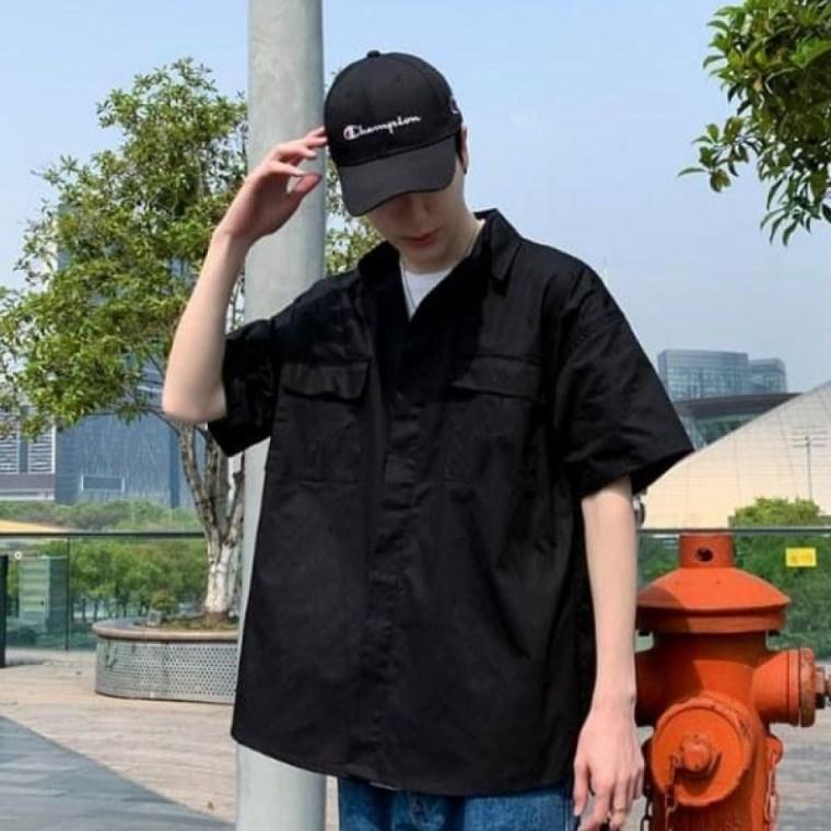 캐주얼 남방셔츠 남자 학생 레이어드 남성의류