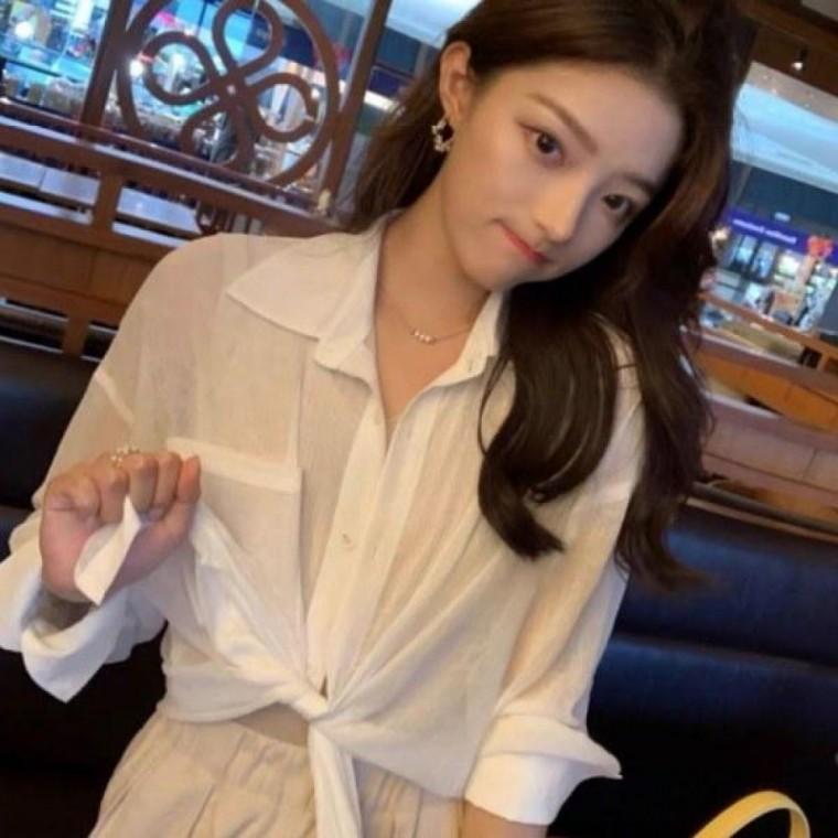 남방 여성셔츠 여성용 기본형 캐주얼 의류 상의