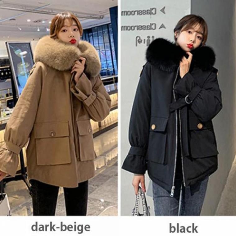 LD 따듯한 여자 겨울 보온 패딩 융털 발열 패션 아우터