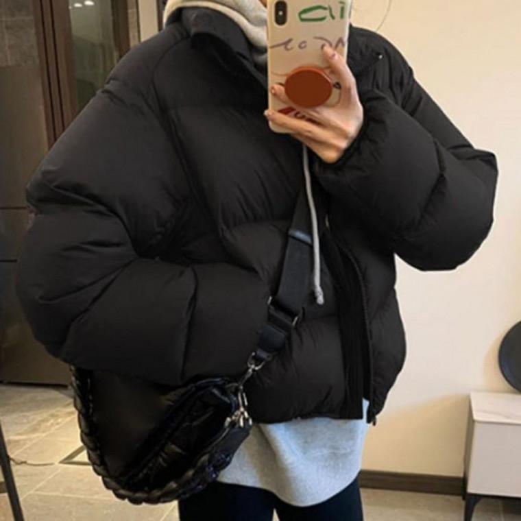 LD 허리까지 오는 크롭디자인 여성 크롭탑 패션 패딩