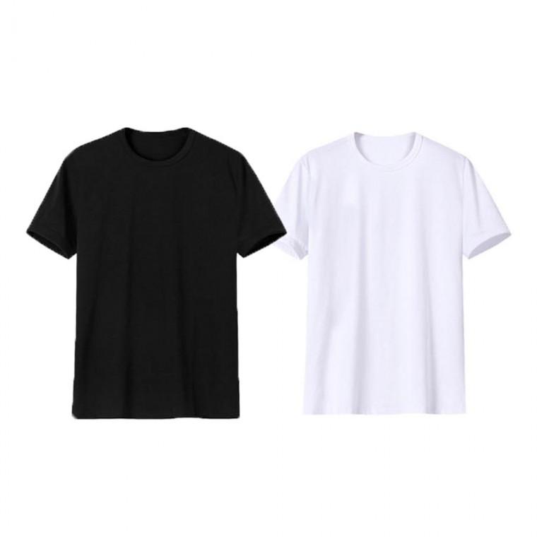 LD 이중마감 라운드넥 티셔츠 데일리 기본 무지