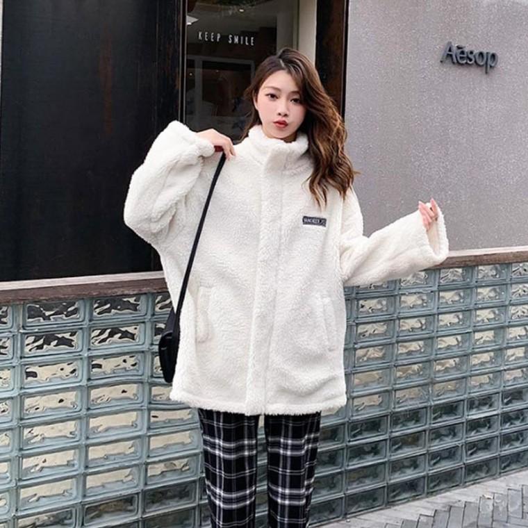 LD 양털 코트 집업 여성 아우터 점퍼 겨울 뽀글이