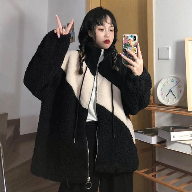 LD 양털 패션 코디 점퍼 아우터 겨울 여성