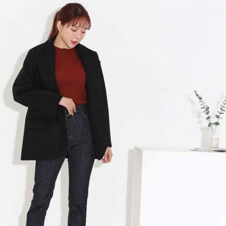 LD 여성 마이 자켓 무지 솔리드 단색 재킷 여사친룩