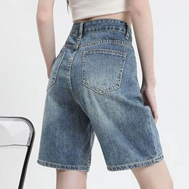 LD 캐주얼 여름 반바지 여성 숏팬츠 데님 깔끔한 패션 다리가 길어보이는 효
