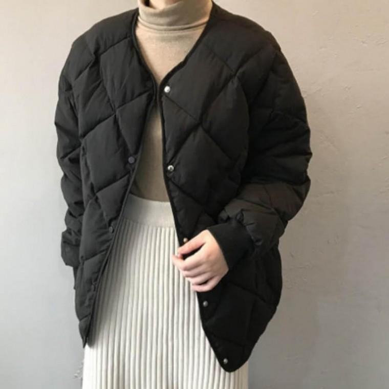 LD 보온성이 높은 따뜻하고 가벼운 착용감 여성 누빔 패딩