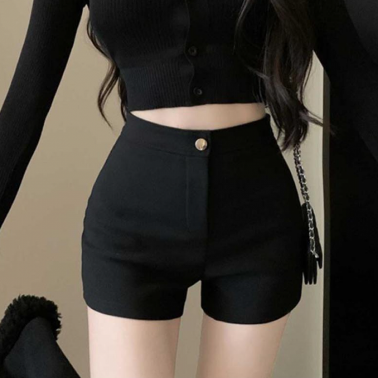 LD 겨울 여성 숏팬츠 따뜻한 바지 캐주얼 기모 안감