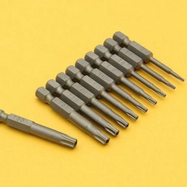 오미 별비트 50mm T6-T30 세트 10pcs 드라이버날