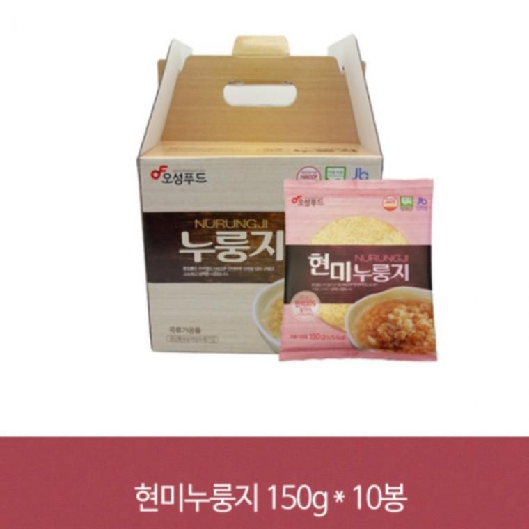 현미누룽지 150g*10봉(선물용) 밥류 밥 간편식 냉장식품 선물용식품