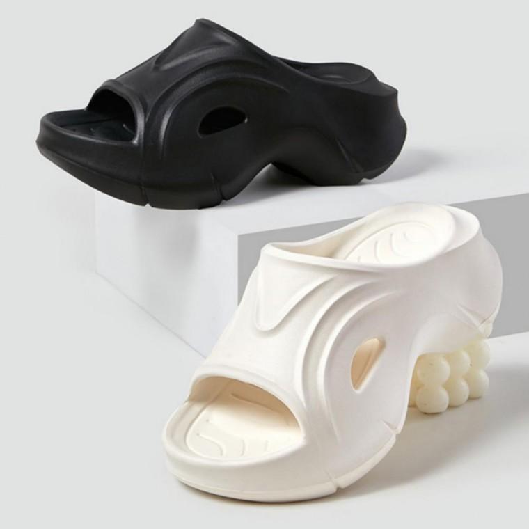 여성 키높이 쿠션 사무실 쪼리 6CM 통굽 경량 슬리퍼