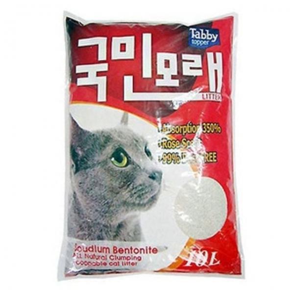 고양이모래 장미향 배변용품 국민모래 7.5kgX2 탑퍼