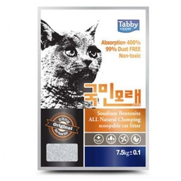 고양이모래 7.5kgX2 배변용품 국민모래 탑퍼