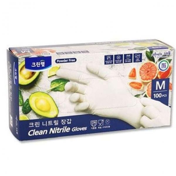 크린랲 장갑 일회용 위생 주방 요리 니트릴장갑 중