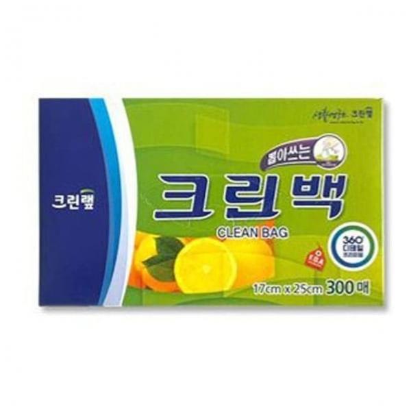 크린백 봉투 300매 위생백 비닐 비닐팩 크린랲 17x25