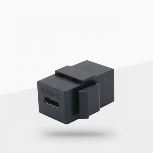 USB 일체형 키스톤잭 3.1 F-F 블랙 젠더 C Type