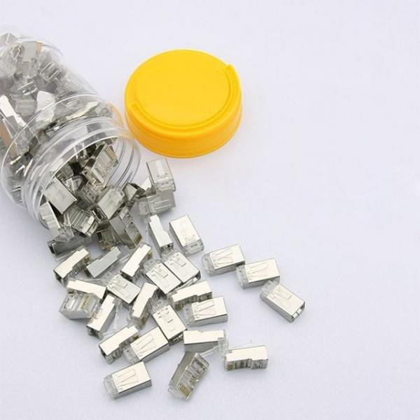 100EA플러그 8P8C 케이블 RJ45 랜선 CAT6 STP