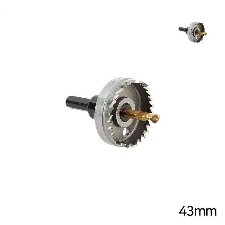금속용 홀쏘 43mm 판넬홀쏘 철판홀쏘 초경홀캇타