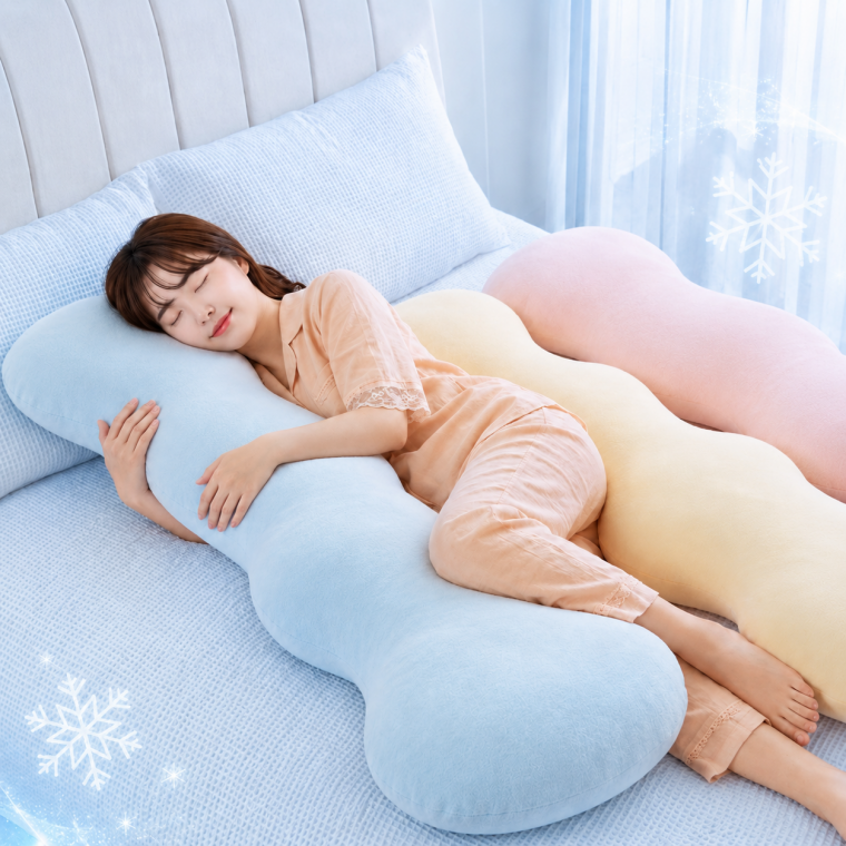 냉감 꽈배기 바디필로우 임산부 죽부인 여름 쿨 안고자는 롱쿠션 꿀잠 숙면 대형