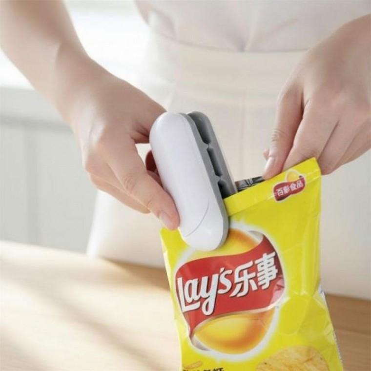 밀봉기 봉투 휴대용 간편한 실링기 과자 미니 열접착기 비닐