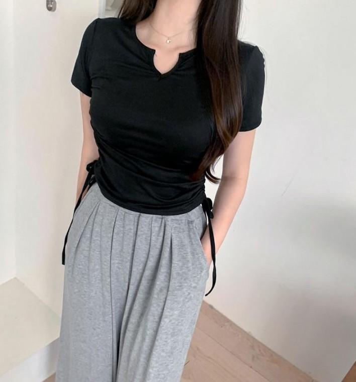 셔링티 스판반팔티 여름반팔티