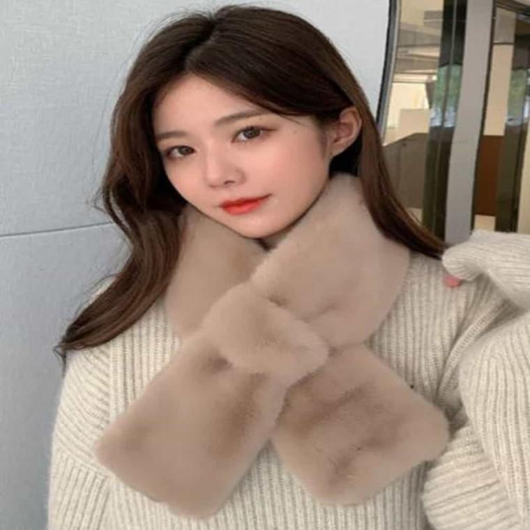 털목도리 퍼목도리 넥워머