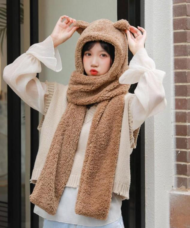후드머플러 겨울털모자 겨울모자