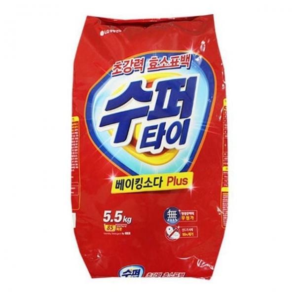 5.5kg 수퍼타이 찬물 빨래 세탁 세제 가루 베이킹소다