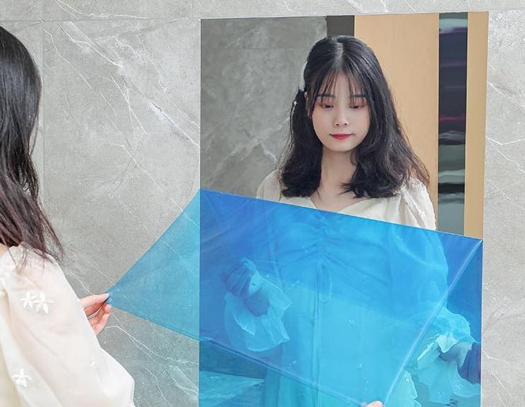 미러필름지 미러시트지 욕실거울