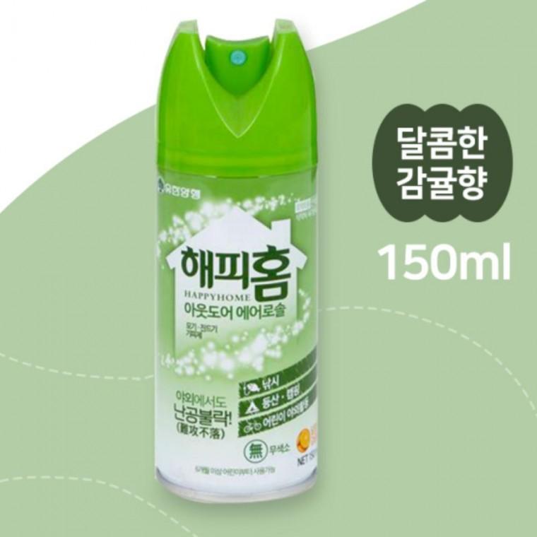 아웃도어 에어로솔 모기 기피제 스프레이 150ml 3개 야외해충방지