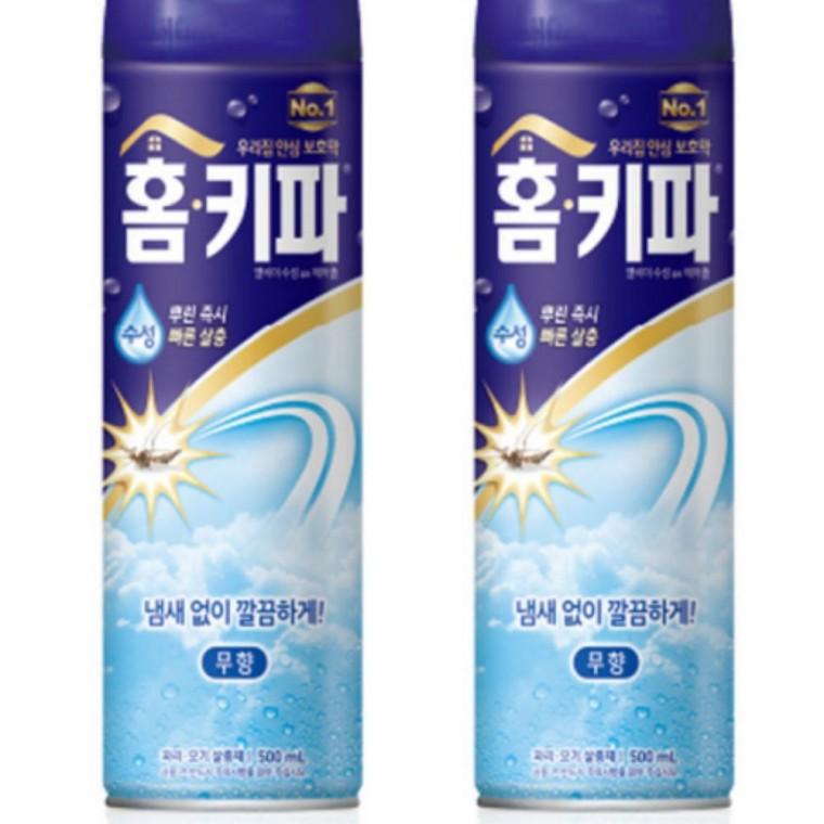 기름 냄새 없는 무향 모기 에어로솔 살충제 2개입 가정용해충살충