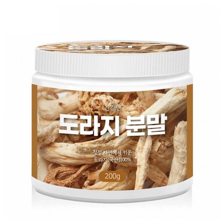건강앤 도라지분말200g 국내산 길경 백약 도라지가루