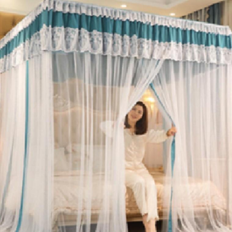 대형 사각 모기장 침대 커튼 실내용 방충망 메쉬