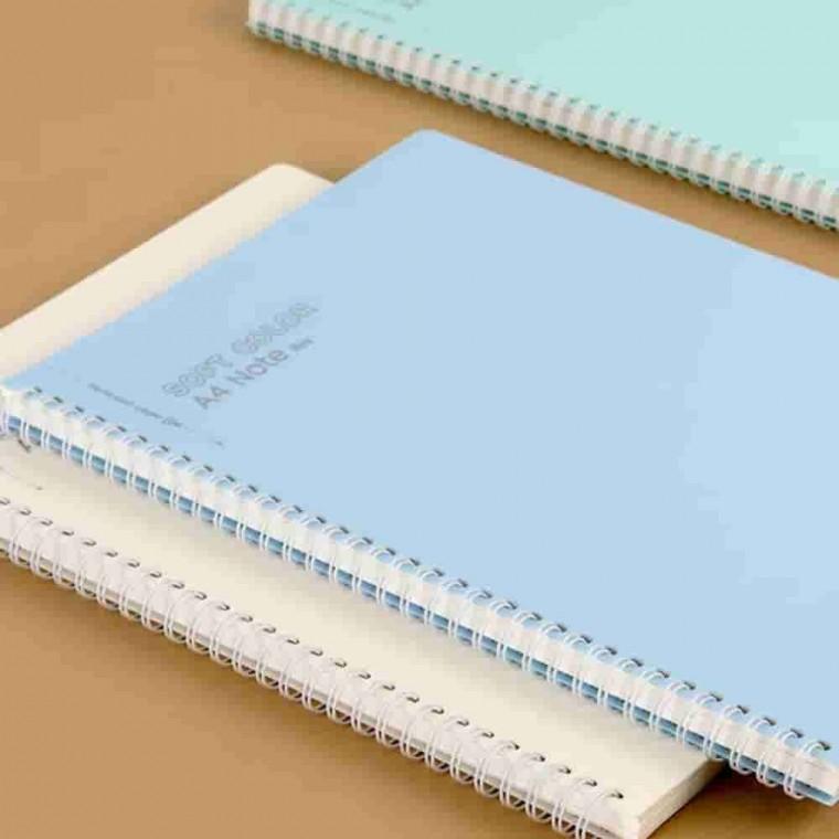 컬러PP A4 스프링노트SP 랜덤 스프링줄노트 필기노트 줄노트