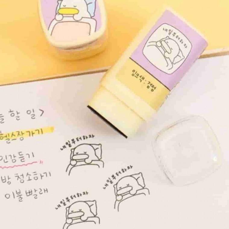 곽철이 자동스탬프 다이어리꾸미기 캐릭터도장 귀여운스탬프