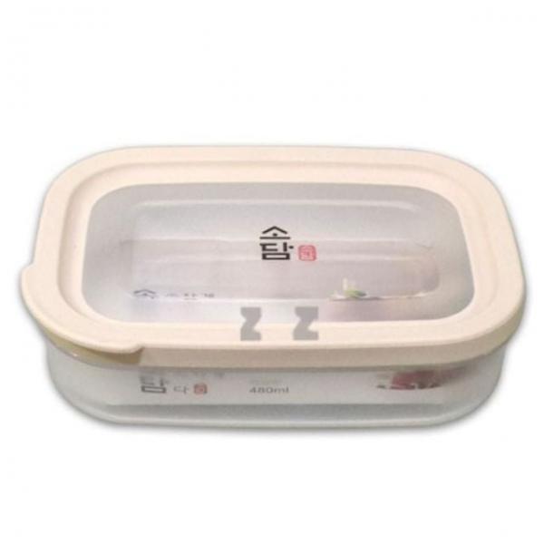 밀폐용기 용기 냉장고 소담 반찬통 보관통 480ml 3호